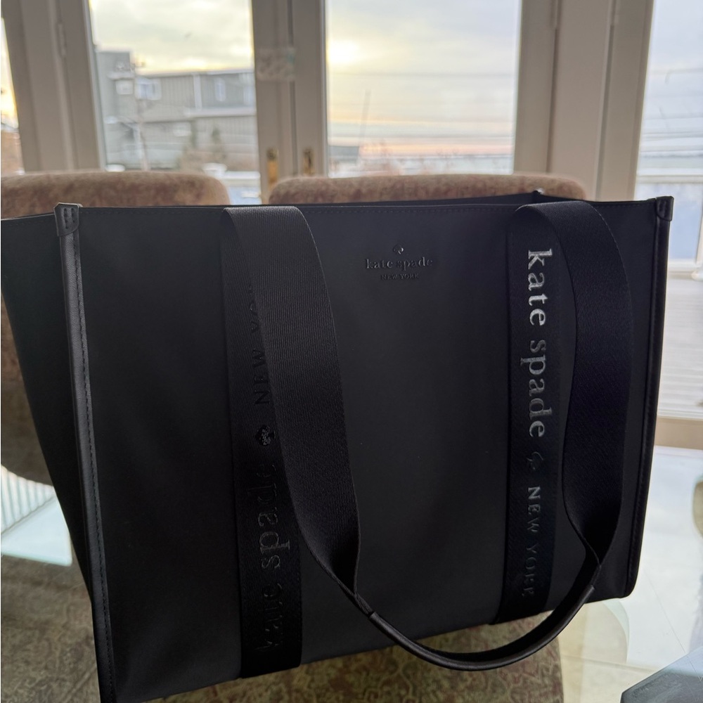NWT Kate Spade Black Large Tote Bag